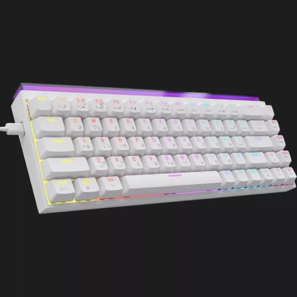 Клавіатура Ajazz NK68 Red switches (White) (UA)