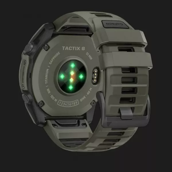Garmin Tactix 8 51mm AMOLED Olive Drab Cerakote Coating Applied Ballistics Ultralight Solver