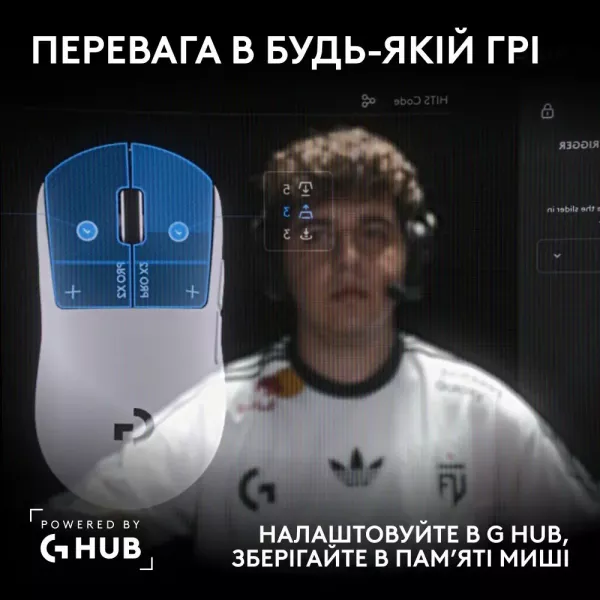 Ігрова миша Logitech G PRO X2 Superstrike Lightspeed (UA)