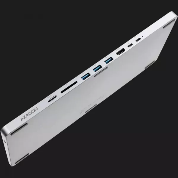 Клавіатура AXAGON HMC-KB 9 in 1 Layout USB (Silver/Black) (UA)