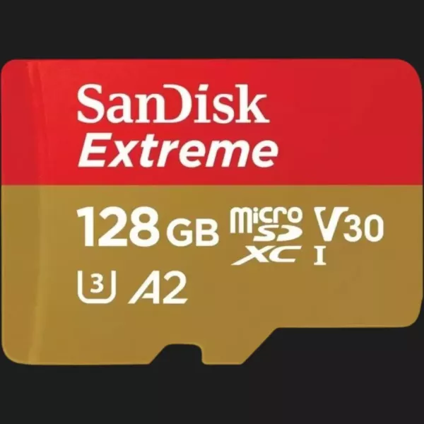 Карта пам'яті SanDisk Extreme A2 microSDXC 128Gb UHS-1 U3 V30 + adapter SD