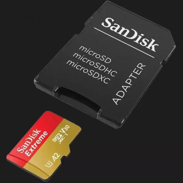 Карта пам'яті SanDisk Extreme A2 microSDXC 128Gb UHS-1 U3 V30 + adapter SD