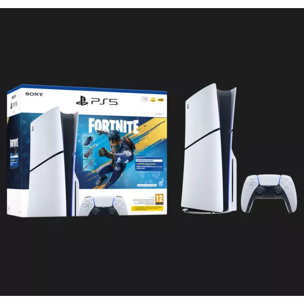 Ігрова приставка Sony PlayStation 5 Slim (Blu-Ray) (Fortnite Flowering Chaos Bundle) (1TB)