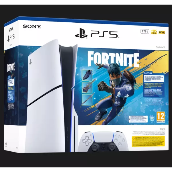 Ігрова приставка Sony PlayStation 5 Slim (Blu-Ray) (Fortnite Flowering Chaos Bundle) (1TB)