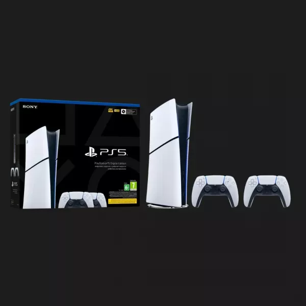 Ігрова приставка Sony PlayStation 5 Slim (Digital Edition) (825GB) + Dualsense (Standard)