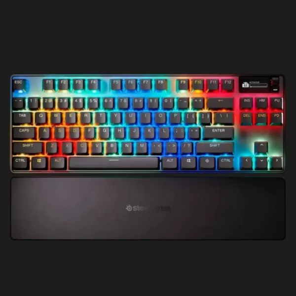 Клавіатура оптична SteelSeries Pro TKL WL Gen 3 HyperMagnetic OmniPoint 3.0 OLED (64871) (UA)