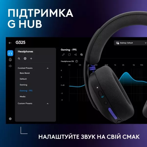 Гарнітура Logitech G325 Lightspeed Wireless (Black) (UA)