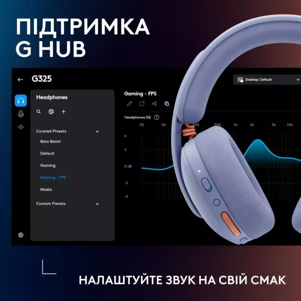 Гарнітура Logitech G325 Lightspeed Wireless (Lilac) (UA)