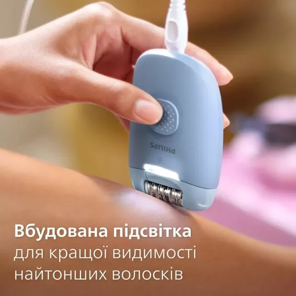 Епілятор Philips Series 4000 (BRE247/00) (Blue)