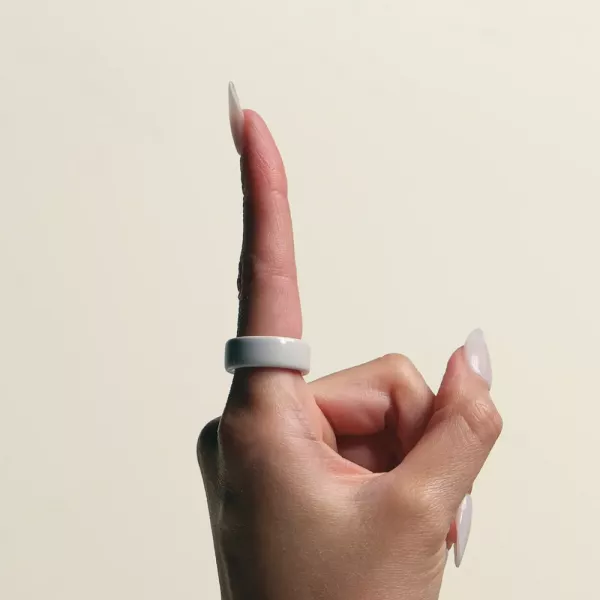 Смарт-кільце Oura Ring 4 Ceramic Cloud Size 5