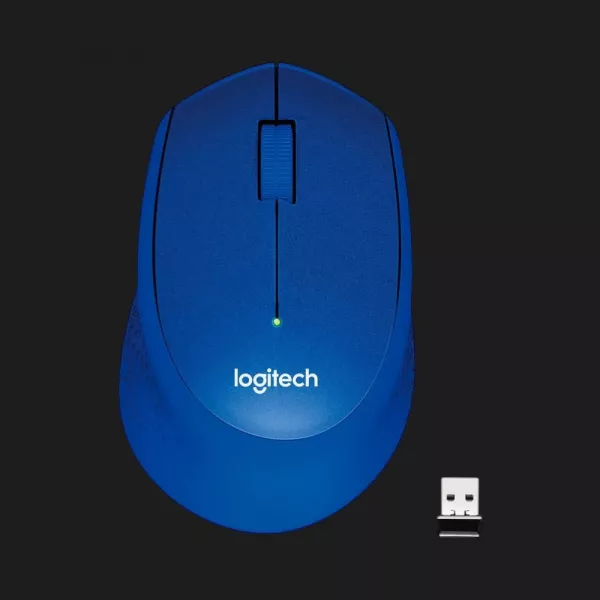 Миша бездротова Logitech M330 Silent Plus (Blue) (UA)
