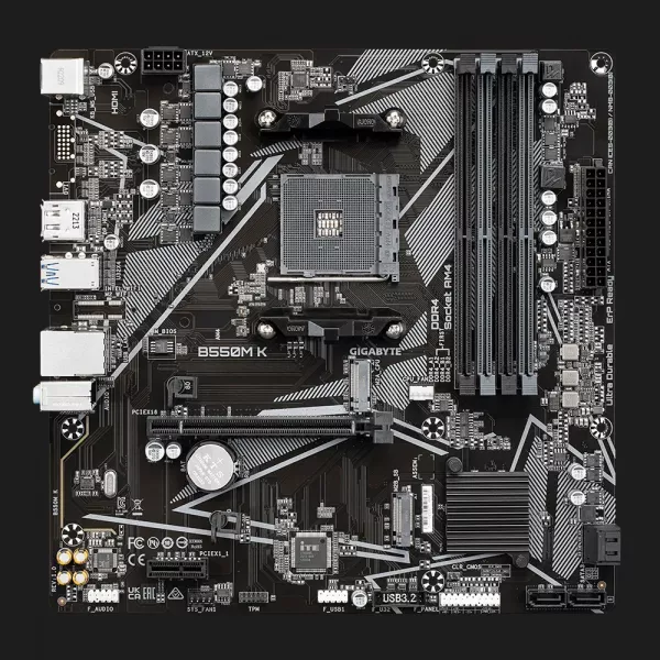 Материнська плата GIGABYTE B550M K (B550M K)