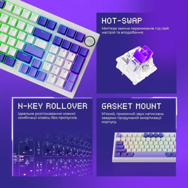 Ігрова клавіатура Proove Gaming Slicker Special Edition (White) (UA)
