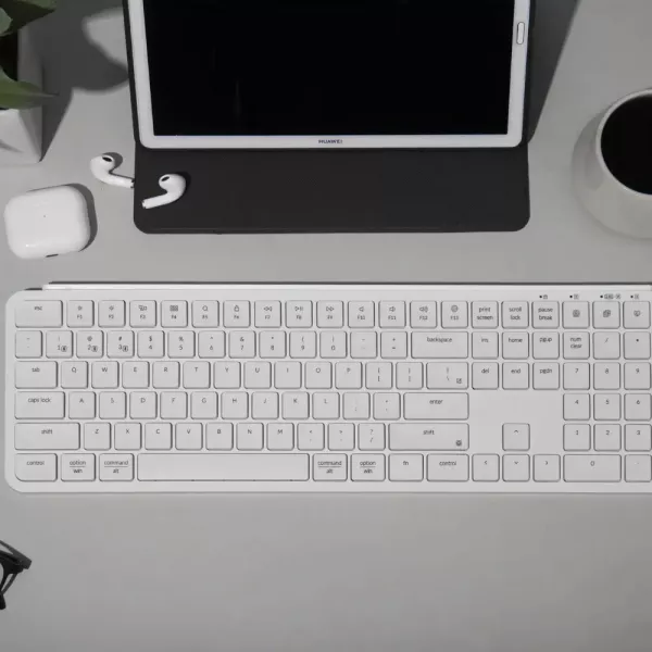 Клавіатура мембрана Keychron B6 Pro Ivory (White) (B6P-K8-UA)