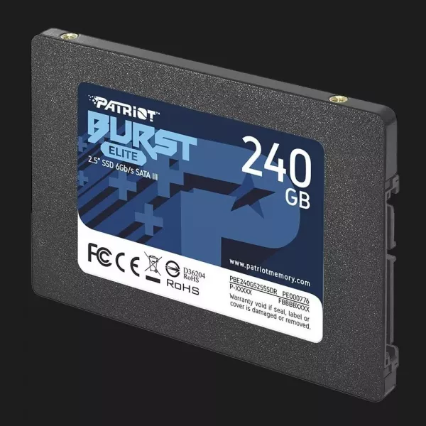 Накопичувач SSD Patriot Burst Elite 240GB SATA (PBE240GS25SSDR)