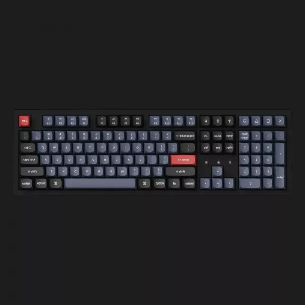 Ігрова клавіатура Keychron K10 Pro 108 Key RGB Hot-Swap K Pro Banana (Black) (K10P-H4-UA)
