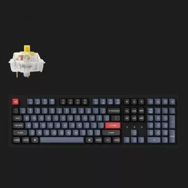 Ігрова клавіатура Keychron K10 Pro 108 Key RGB Hot-Swap K Pro Banana (Black) (K10P-H4-UA)