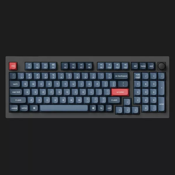Ігрова клавіатура Keychron V5 Max 100 Key RGB Hot-Swap Gateron Jupiter Banana (Black) (V5M-D4-UA)