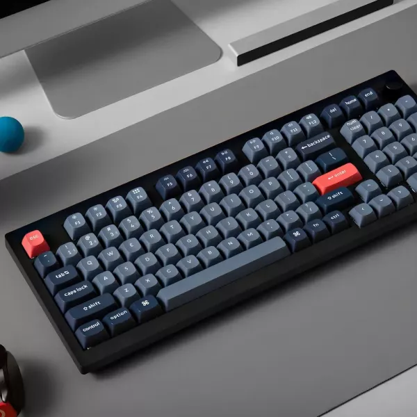 Ігрова клавіатура Keychron V5 Max 100 Key RGB Hot-Swap Gateron Jupiter Banana (Black) (V5M-D4-UA)
