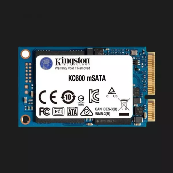 Накопичувач SSD Kingston KC600 512GB mSATA (SKC600MS/512G)