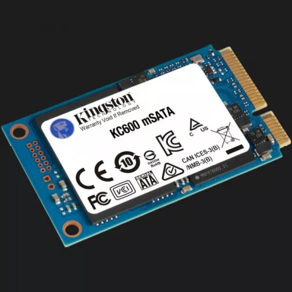Накопичувач SSD Kingston KC600 256GB mSATA (SKC600MS/256G)