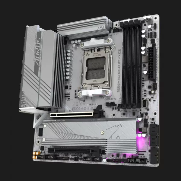 Материнська плата GIGABYTE B650M A ELITE AX ICE 1.1 (B650M A ELITE AX ICE 1.1)