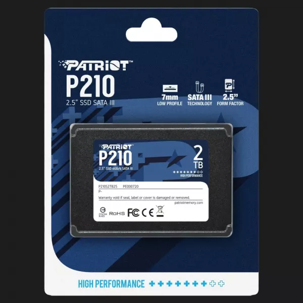 Накопичувач SSD Patriot P210 2TB SATA (P210S2TB25)