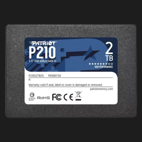 Накопичувач SSD Patriot P210 2TB SATA (P210S2TB25)