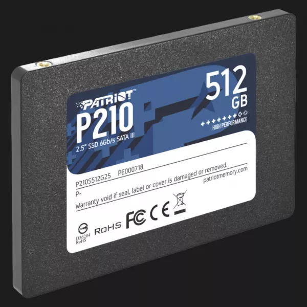Накопичувач SSD Patriot P210 512GB SATA (P210S512G25)