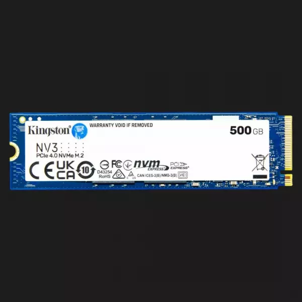 Накопичувач SSD Kingston NV3 500GB NVMe PCIe 4.0 (SNV3S/500G)
