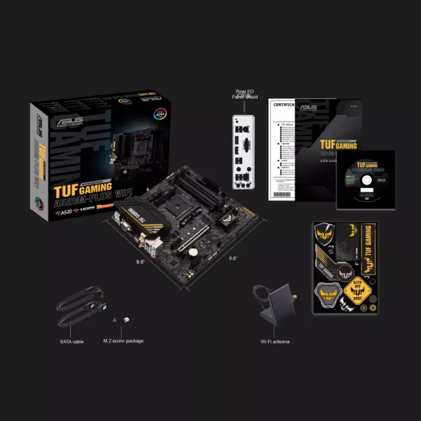 Материнська плата ASUS TUF GAMING A520M-PLUS WIFI (90MB17F0-M0EAY0)