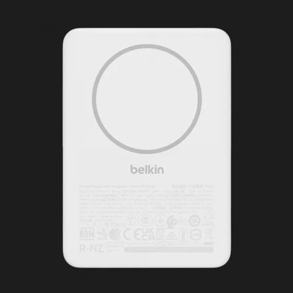 Зарядний пристрій Power Bank Belkin 5000mAh Slim Magnetic (White)