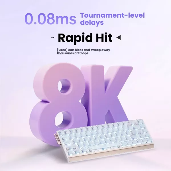 Ігрова клавіатура ATK 68 RX eSports Hall Effect (Pink) (ATK 68 RX pink)