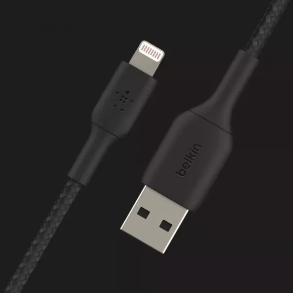 Кабель Belkin Braided Lightning Cable 2m (Black)