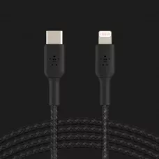 Кабель Belkin Braided USB-С to Lightning 1m (Black)