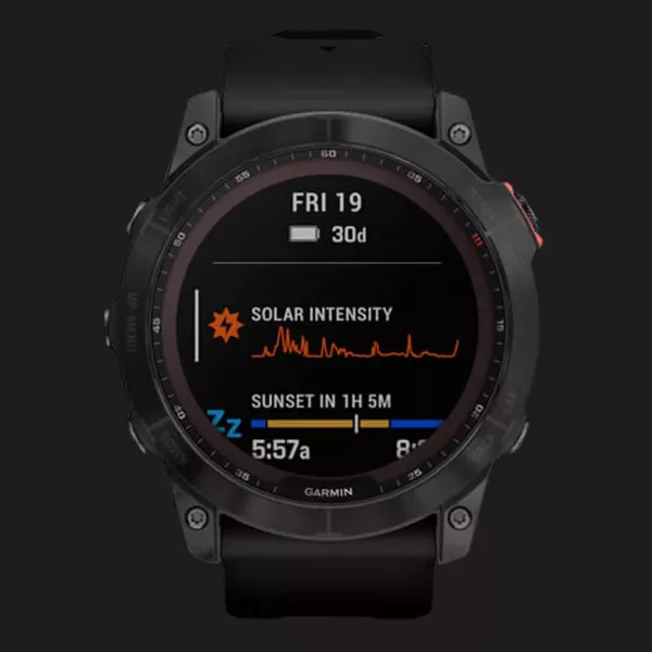 Garmin Fenix 7X Solar Slate Gray with Black Band