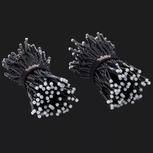 Гірлянда Smart LED Twinkly Strings RGB 250, Gen II, IP44, довжина 20м, кабель чорний