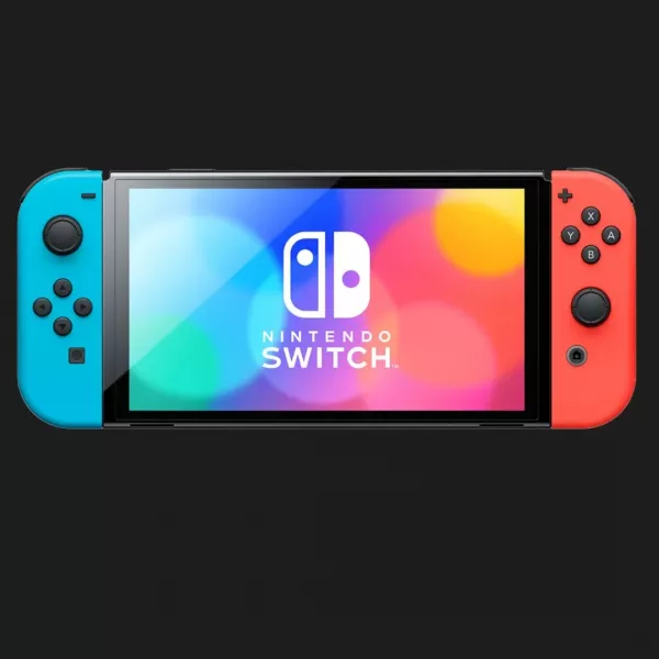 Портативна ігрова приставка Nintendo Switch OLED with Neon Blue and Neon Red Joy-Con (045496883409)