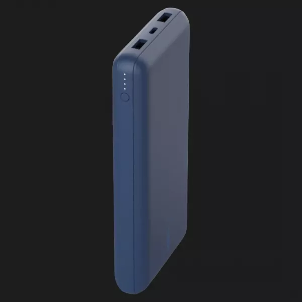 Портативний акумулятор Power Bank Belkin 20000mAh, 15W, Dual USB-A, USB-C (Blue)