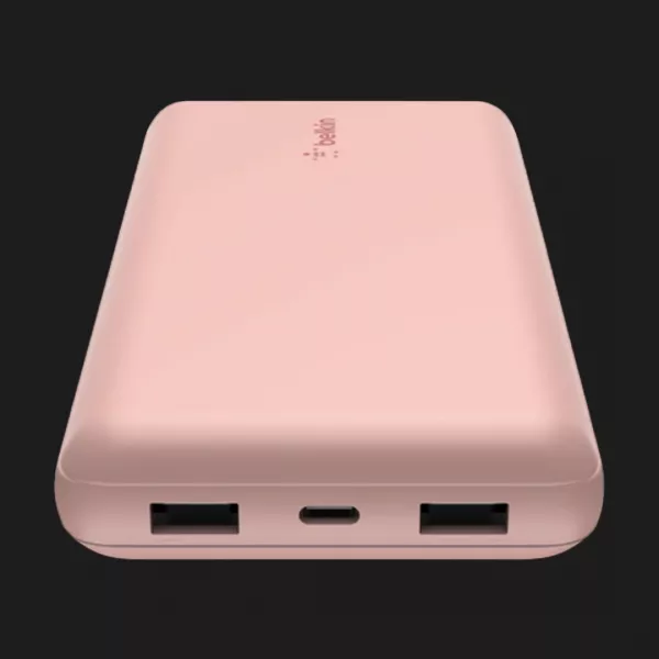 Портативний акумулятор Power Bank Belkin 20000mAh, 15W, Dual USB-A, USB-C (Rose Gold)