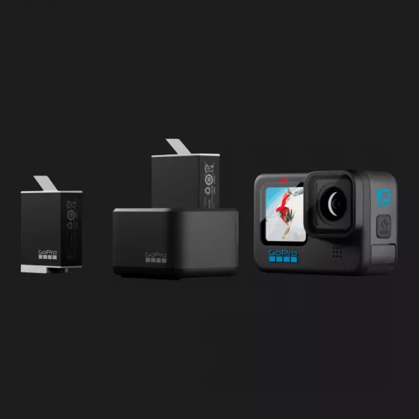 Подвійний зарядний пристрій GoPro Dual Battery Charger + Акумулятор Enduro 2 шт для Hero11/10/9 (ADDBD-211-EU)