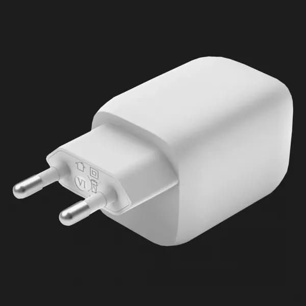 Зарядний пристрій Belkin 65W GAN PD PPS Dual USB-С - USB-С 2m (White)