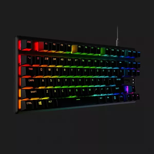 Клавіатура ігрова HyperX Alloy Origins Core PBT Aqua USB RGB (Black) (UA)