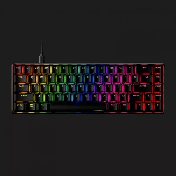 Клавіатура ігрова HyperX Alloy Origins 65 Red USB RGB (Black) (UA)