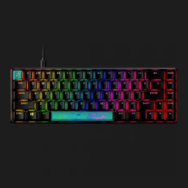 Клавіатура ігрова HyperX Alloy Origins 65 Red USB RGB (Black) (UA)