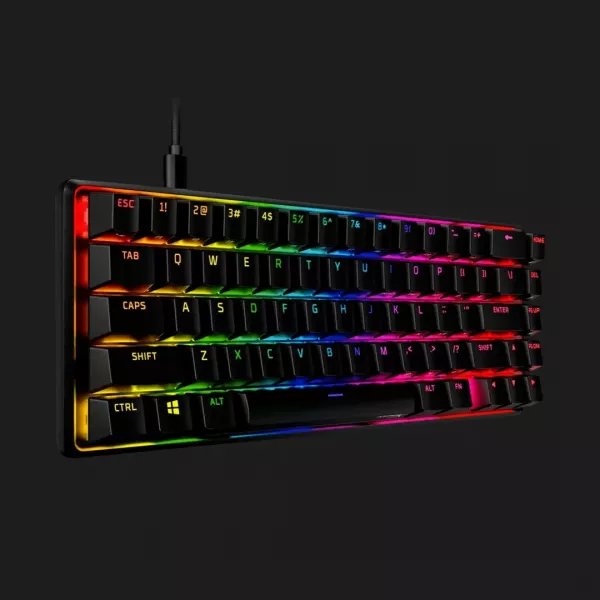 Клавіатура ігрова HyperX Alloy Origins 65 Red USB RGB (Black) (UA)
