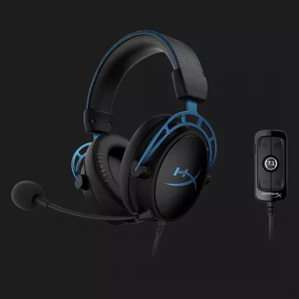 Ігрова гарнітура HyperX Cloud Alpha S 7.1 3.5mm/USB (Black/Blue)