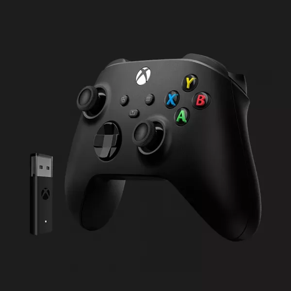 Геймпад Microsoft Xbox Series X/S Wireless Controller Carbon Black + Wireless Adapter
