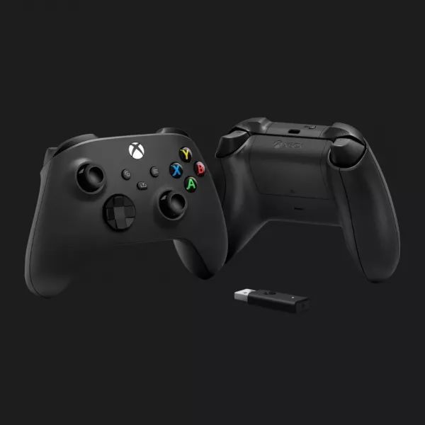 Геймпад Microsoft Xbox Series X/S Wireless Controller Carbon Black + Wireless Adapter