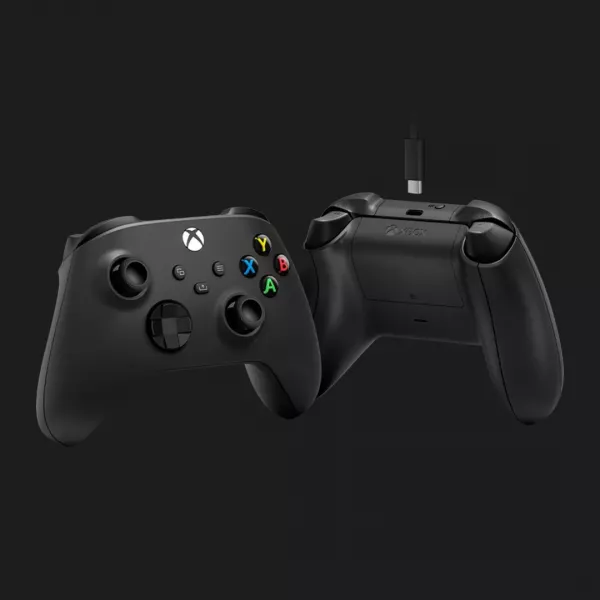 Геймпад Microsoft Xbox Series X/S Wireless Controller Carbon Black + Cable